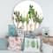 Designart - Trio of Houseplants Sanseviera Snake Plant - Farmhouse Metal Circle Wall Art